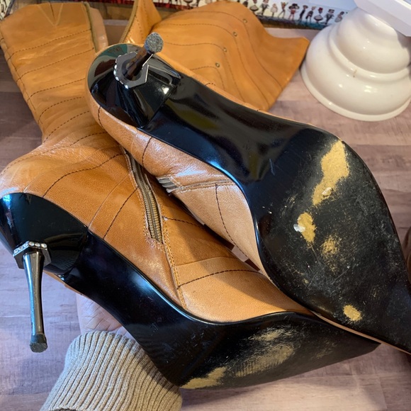 COPY - Genuine Leather, Crystal Heeled Boots by B… - Picture 4 of 8